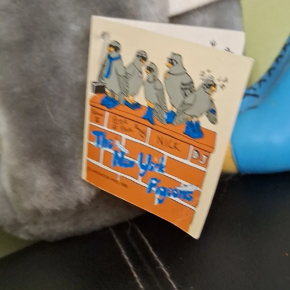 Gray and Blue Bird Plush Toy